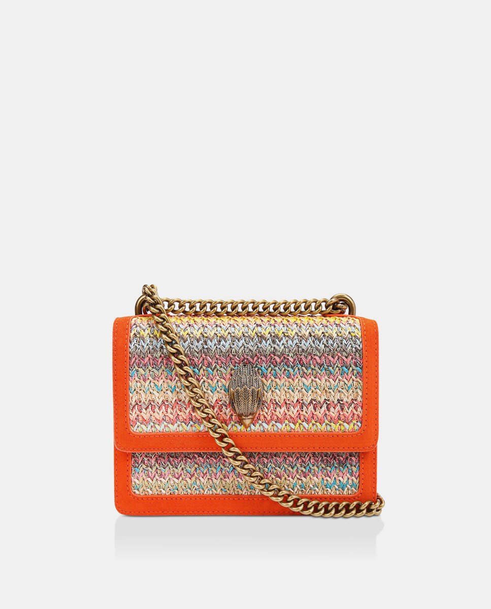 Petit sac à bandoulière Shoreditch bimatière avec chaîne en guise d'anse