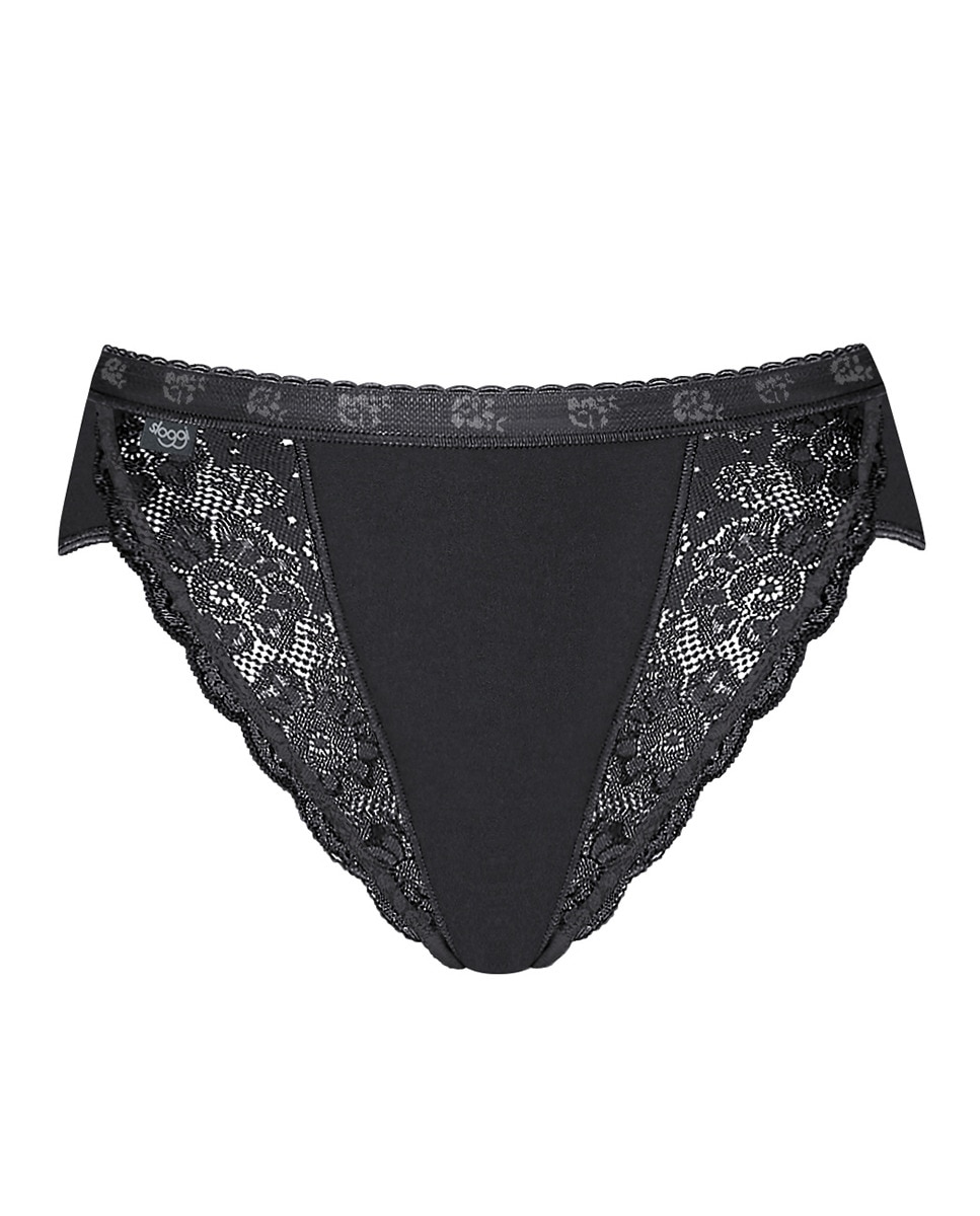 Cuecas brancas Sloggi Preto-1
