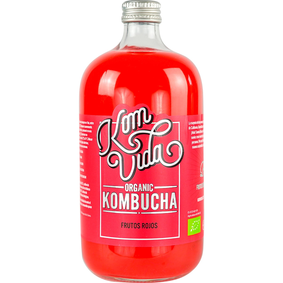 Bebida de Chá Fermentado Frutos Vermelhos Bio frasco 750 ml