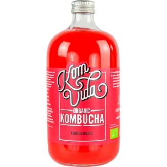 Bebida de Chá Fermentado Frutos Vermelhos Bio frasco 750 ml - Komvida