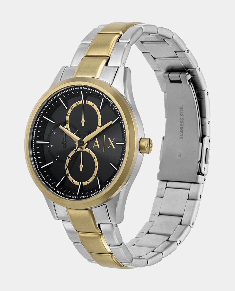 Reloj de hombre AX1865 multifunción de acero bicolor Multicolor-4