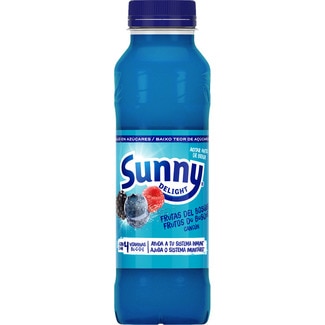Cancún refresco sabor frutas del bosque sin gas botella 330 ml bajo en azúcares - Sunny Delight