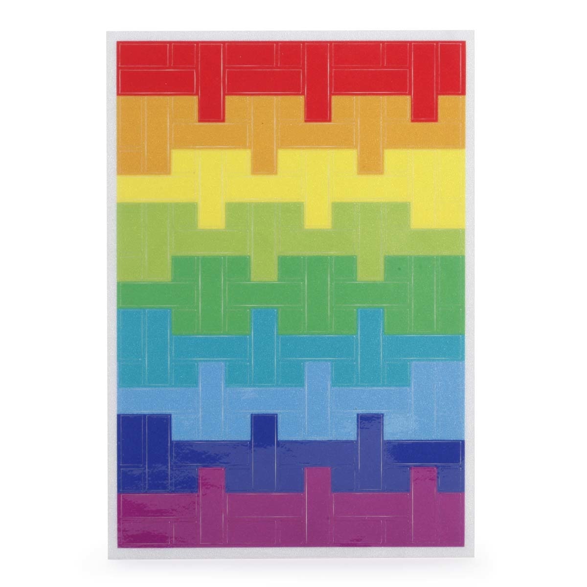 Adhesivos para bicicleta Kikkerland bloques de colores 1