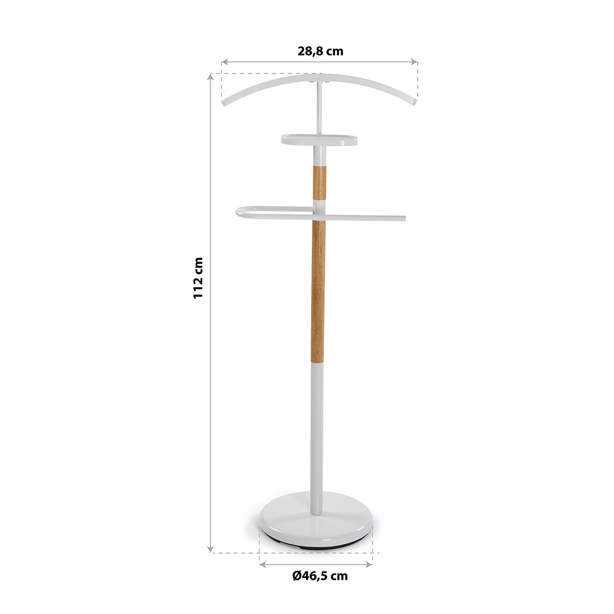 Cabide de Madeira Struer Branco-3