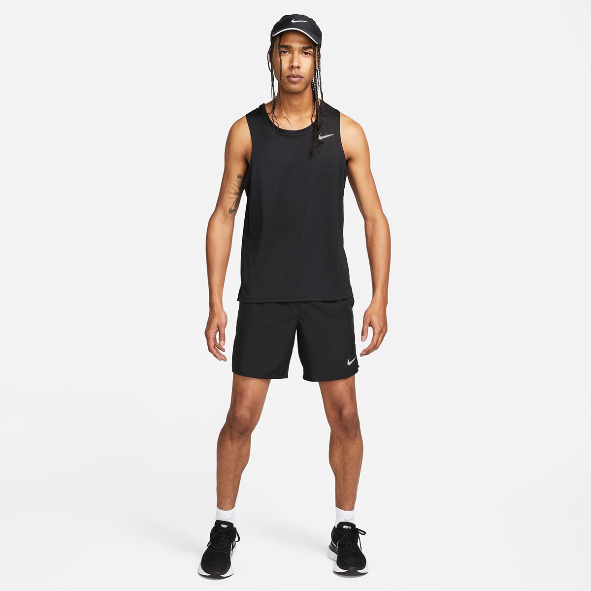 T-shirt de homem Dri-FIT Miler Nike Preto-5