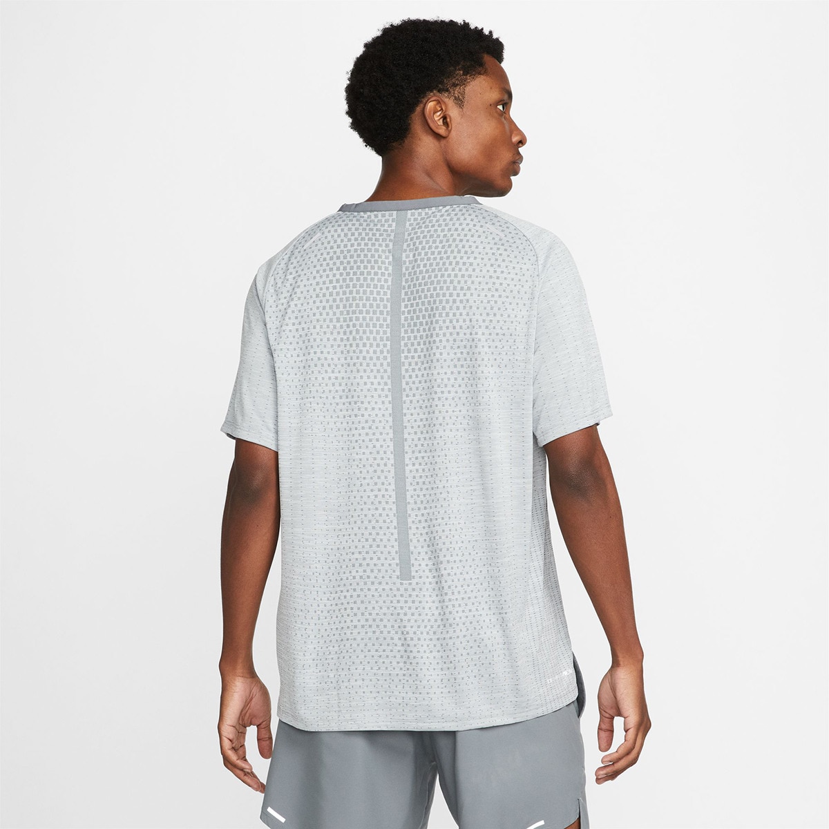 T-shirt de Homem Dri-FIT ADV Techknit Ultra Cinzento-2