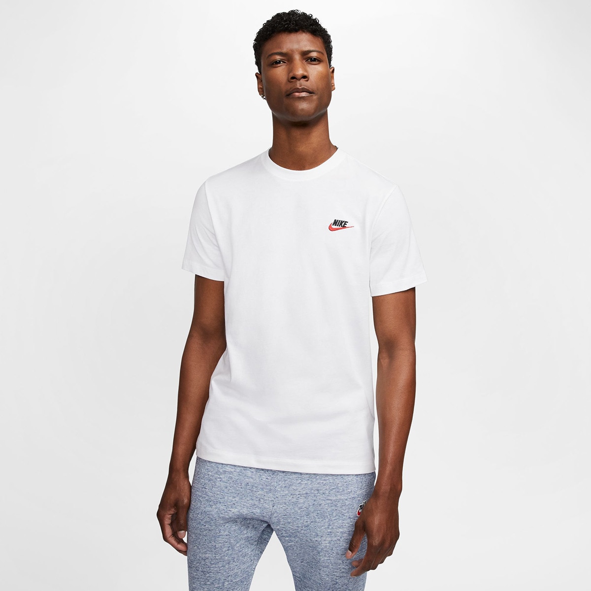 T-shirt de homem Sportswear Club Nike Branco-1