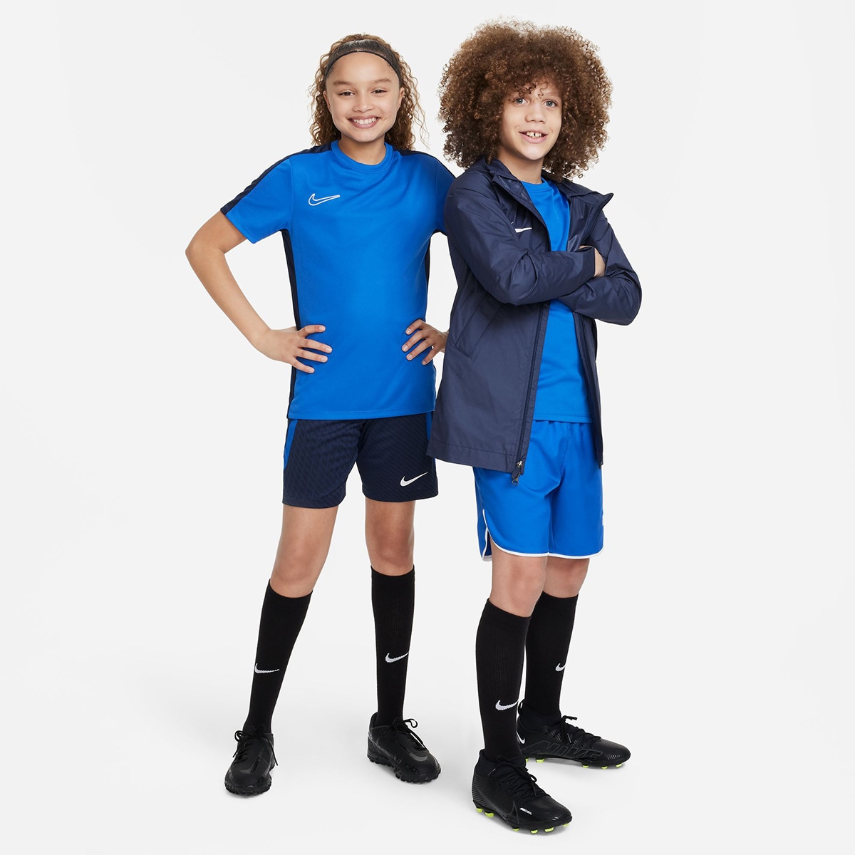 T-shirt de Criança Dri-FIT Academy23 Azul-4