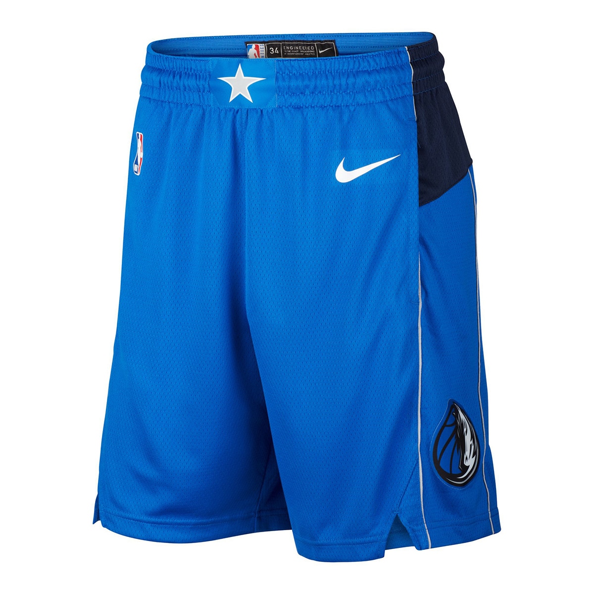 Calções de Homem Dallas Mavericks Icon Edition Azul-4