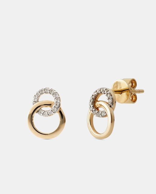 Imagen 0 de Pendientes de oro y diamantes