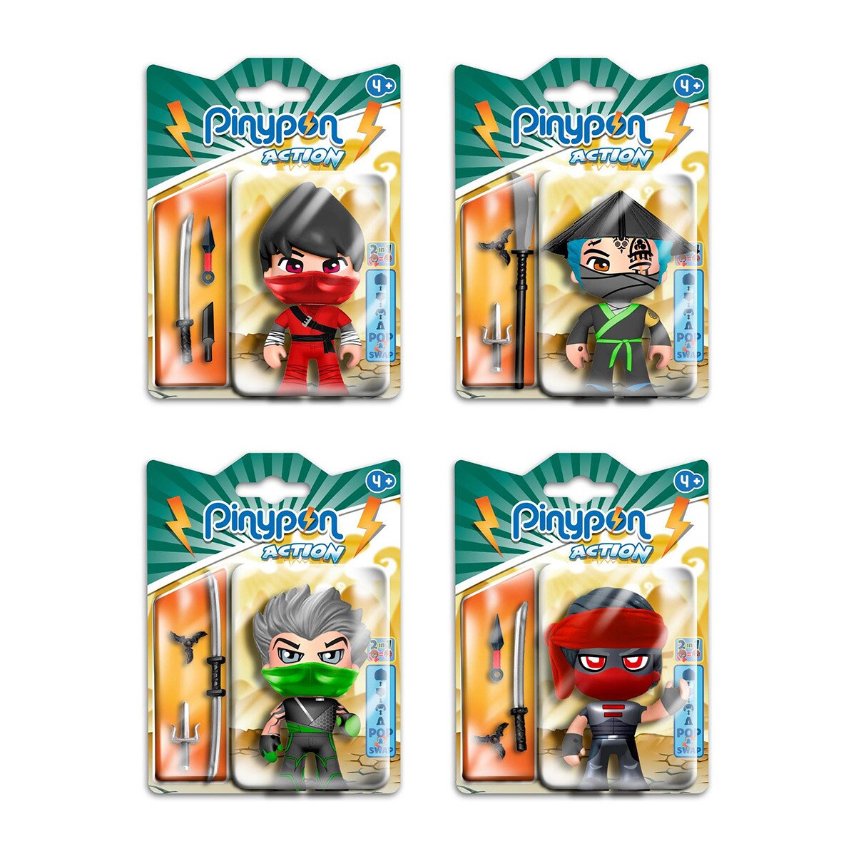 Pinypon Action - Isola dei Pirati di Captain Cayman con 2 Personaggi, per Bambini e Bambine da 4 a 8 Anni Giocattolo, 700015637