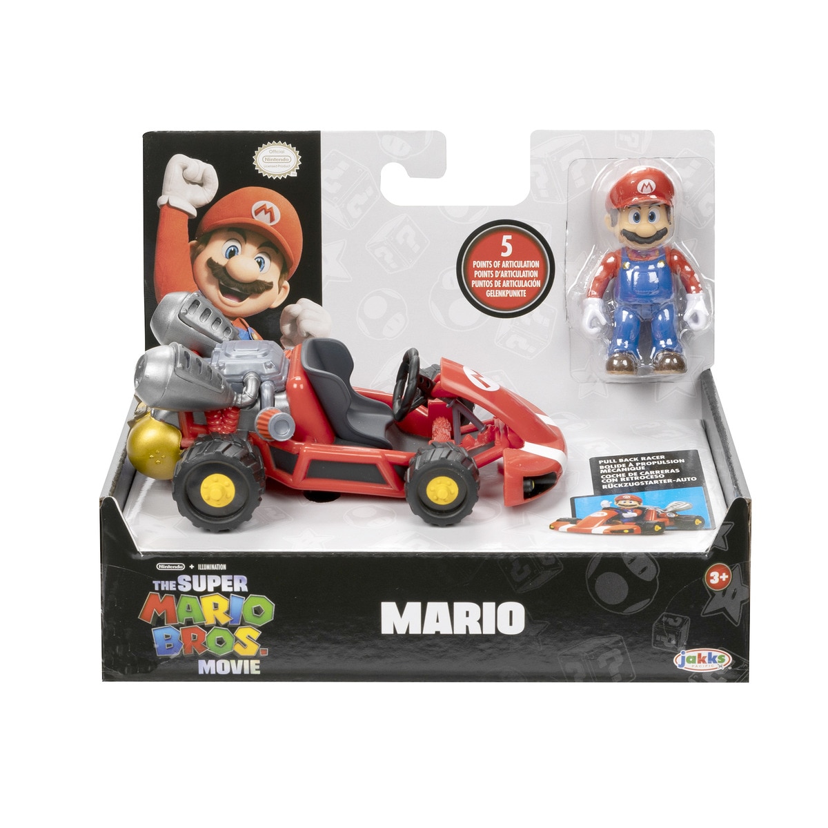 Karts 5 cm y figura extraible Super Mario Bros La Película · Nintendo
