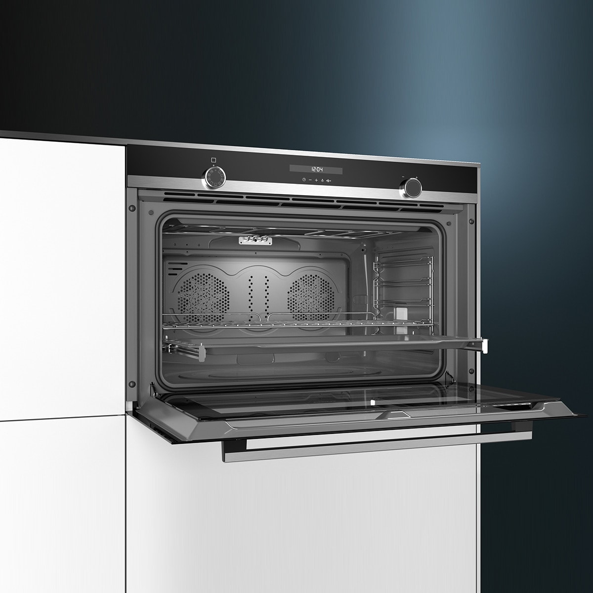 Forno Multifunções Siemens iQ500 VB578D0S0 Pirolítico+Hidrolítico e de 112 Litros - Inox Aço inoxidável-4
