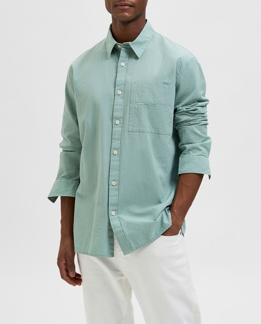 Imagen 0 de Camisa de hombre Seersucker Slim fit