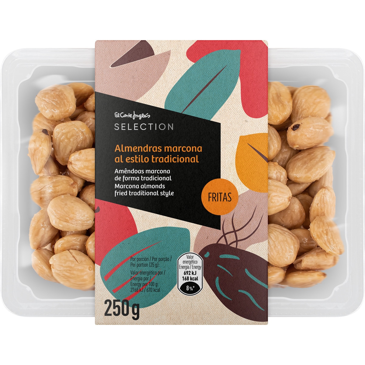 almendras marcona al estilo tradicional fritas tarrina 250 g