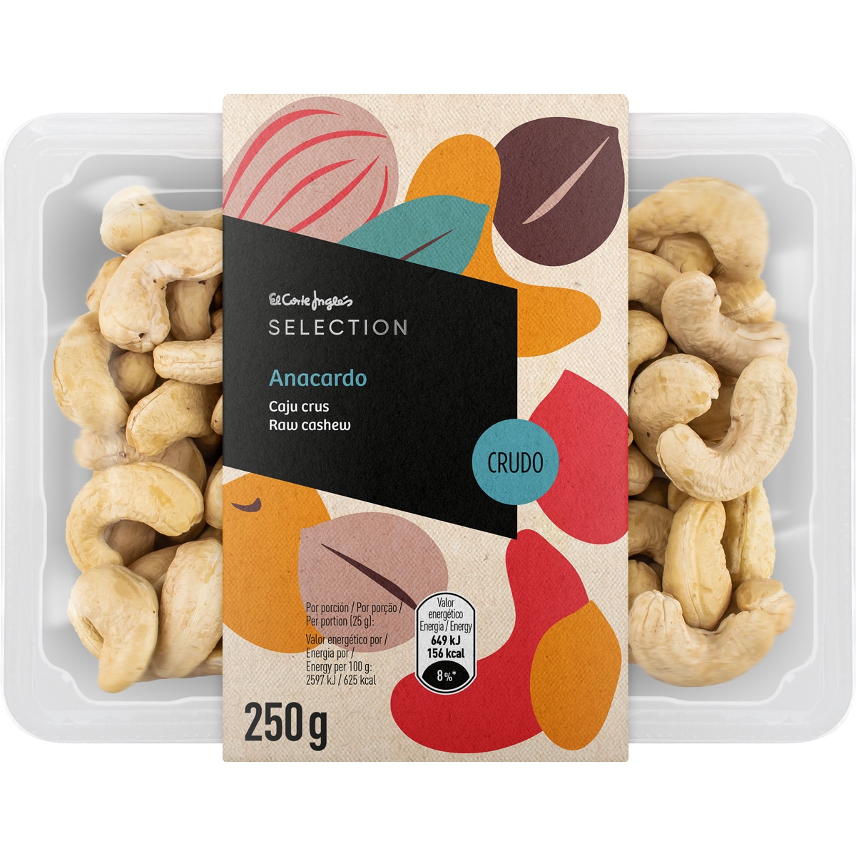 anacardos crudos tarrina 250 g