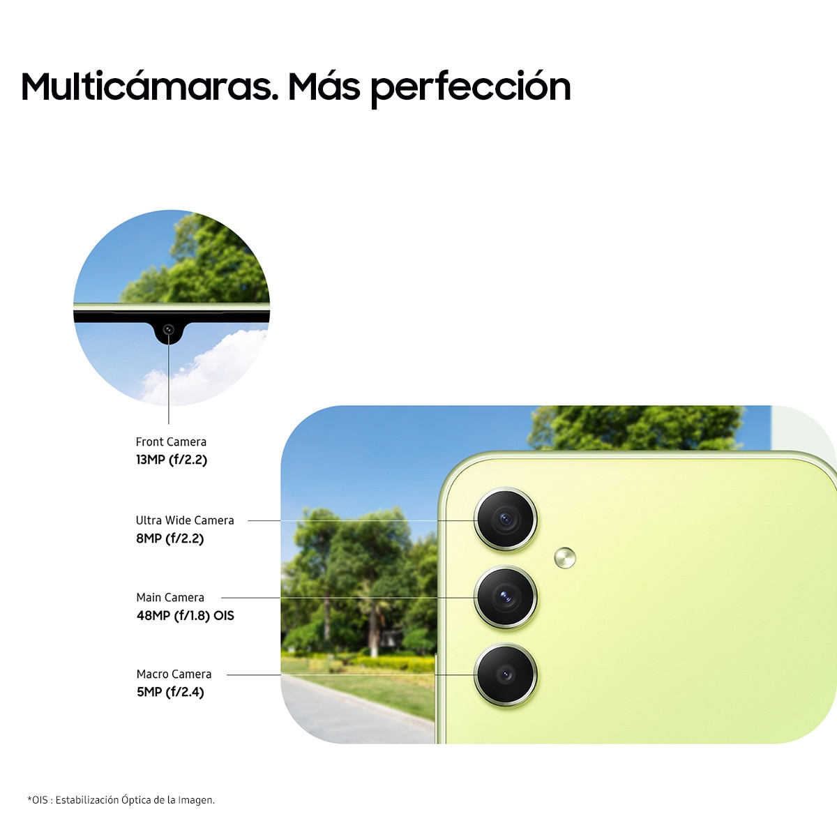 Samsung Galaxy A34 5G 6 GB + 128 GB móvil libre Verde-6