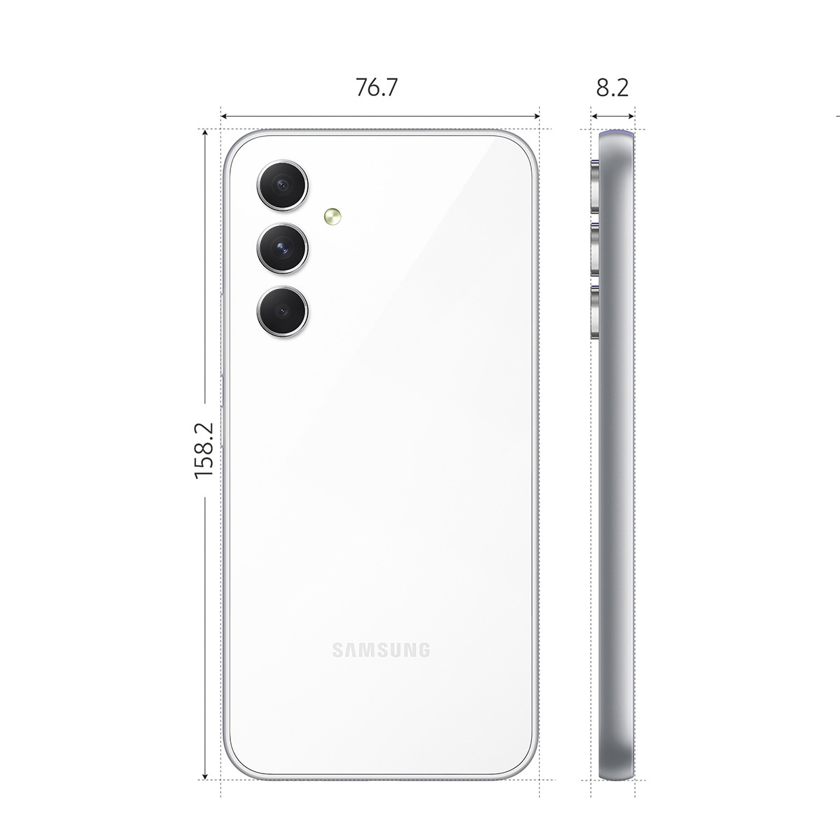 Samsung Galaxy A54 5G 8 GB + 128 GB móvil libre Blanco-3
