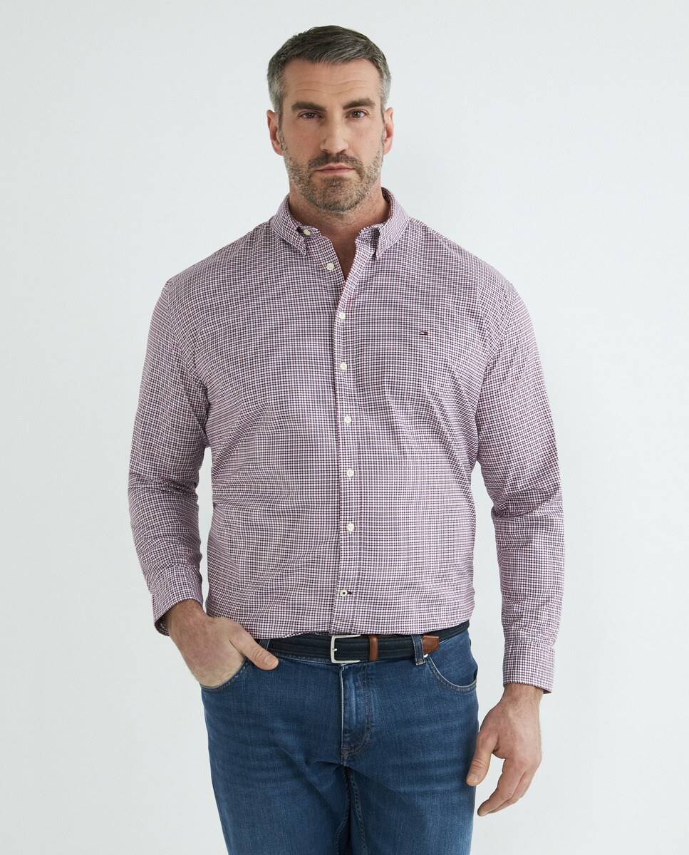 Chemise à microcarreaux regular fit et