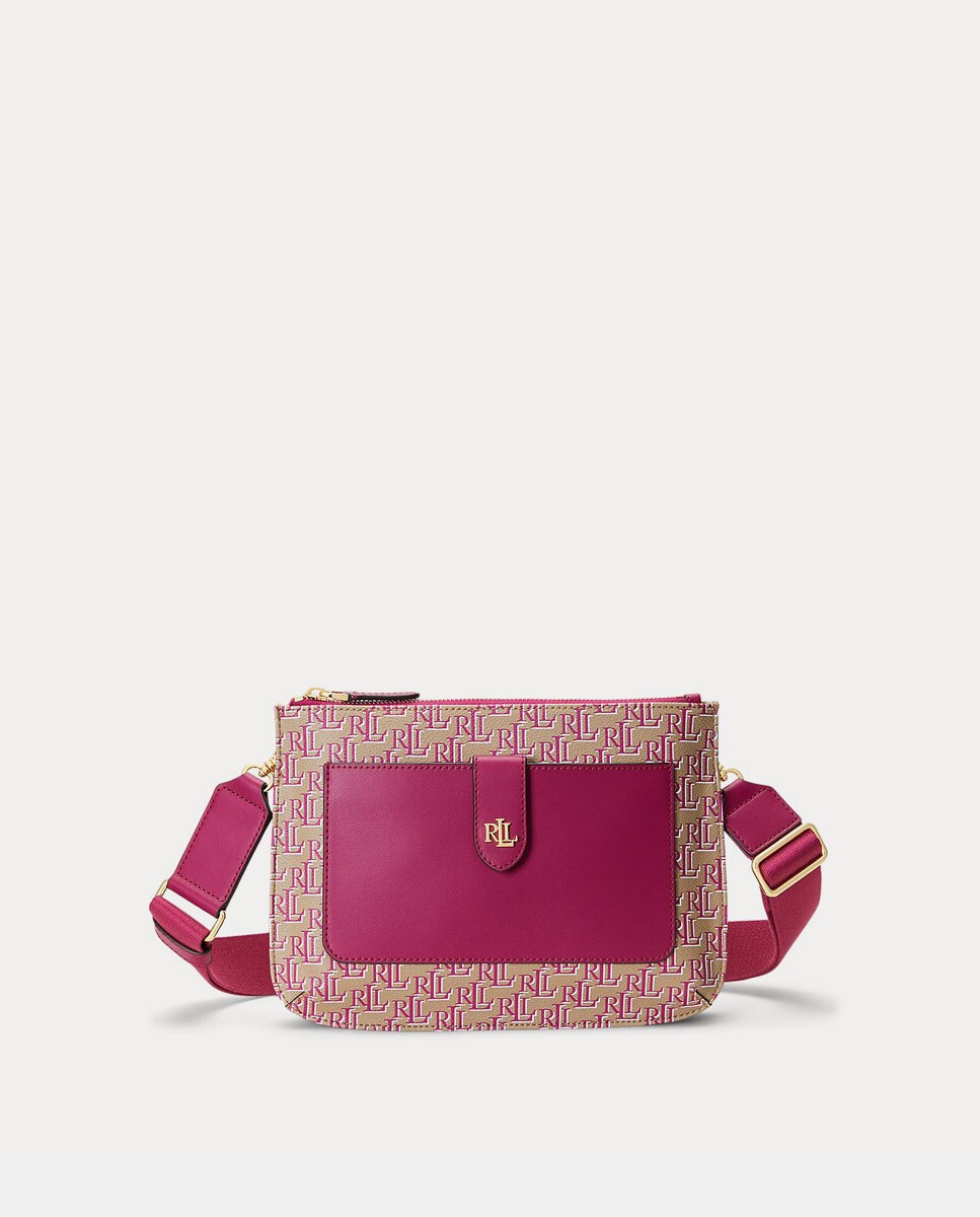 Sac à bandoulière moyen Jamey à imprimé logos