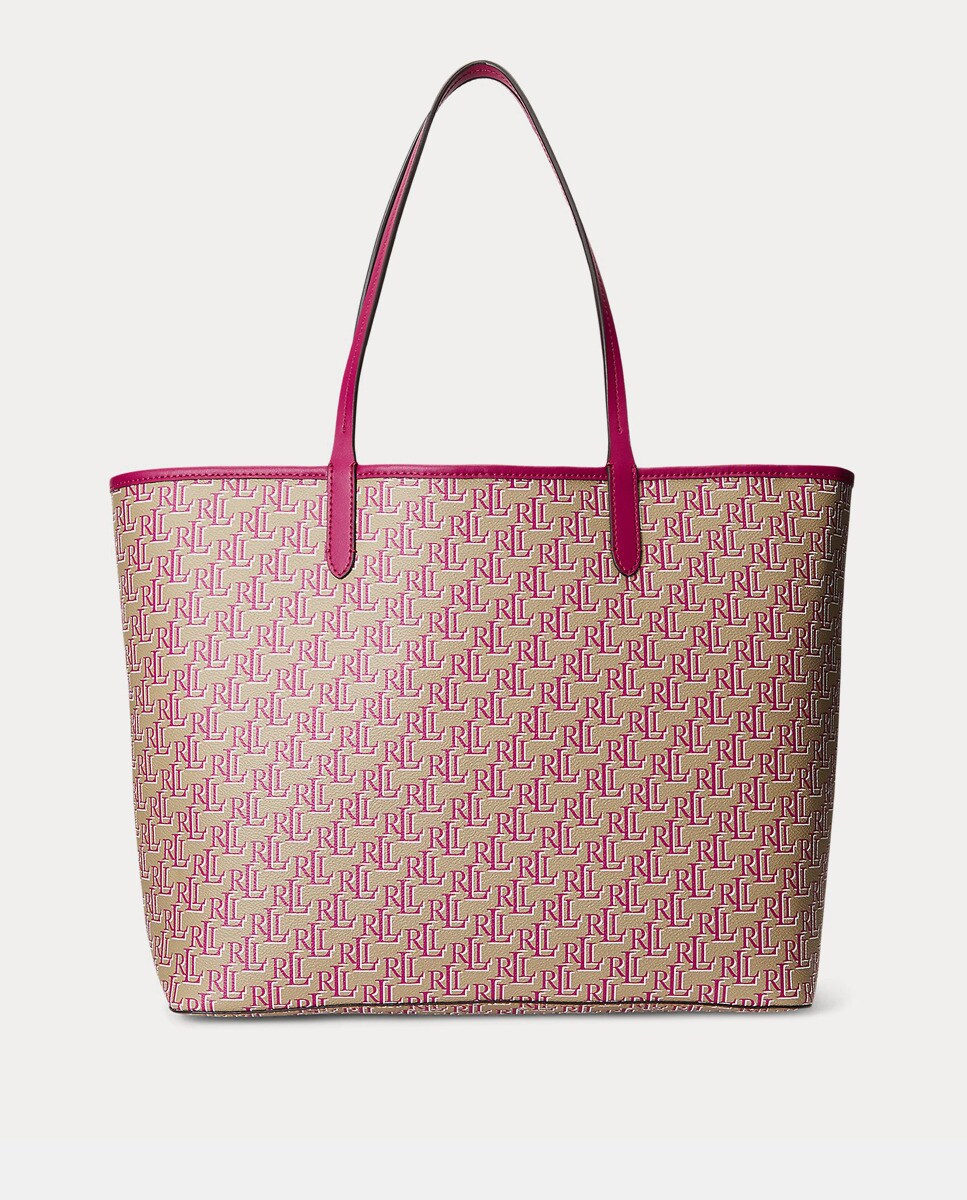 Grand sac tote imprimé avec mousqueton