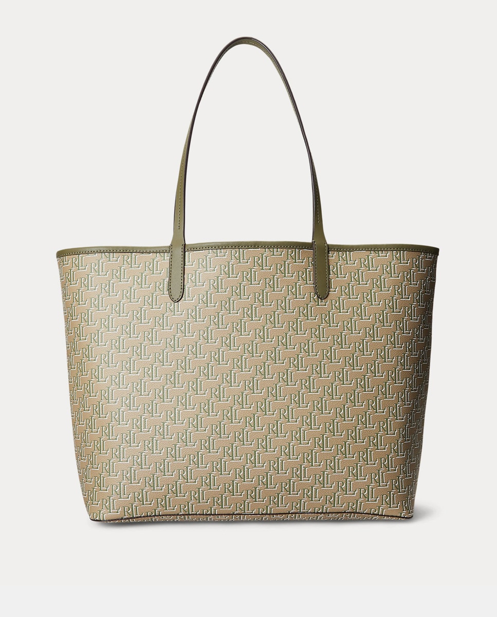 Grand sac tote Collins à imprimé monogramme