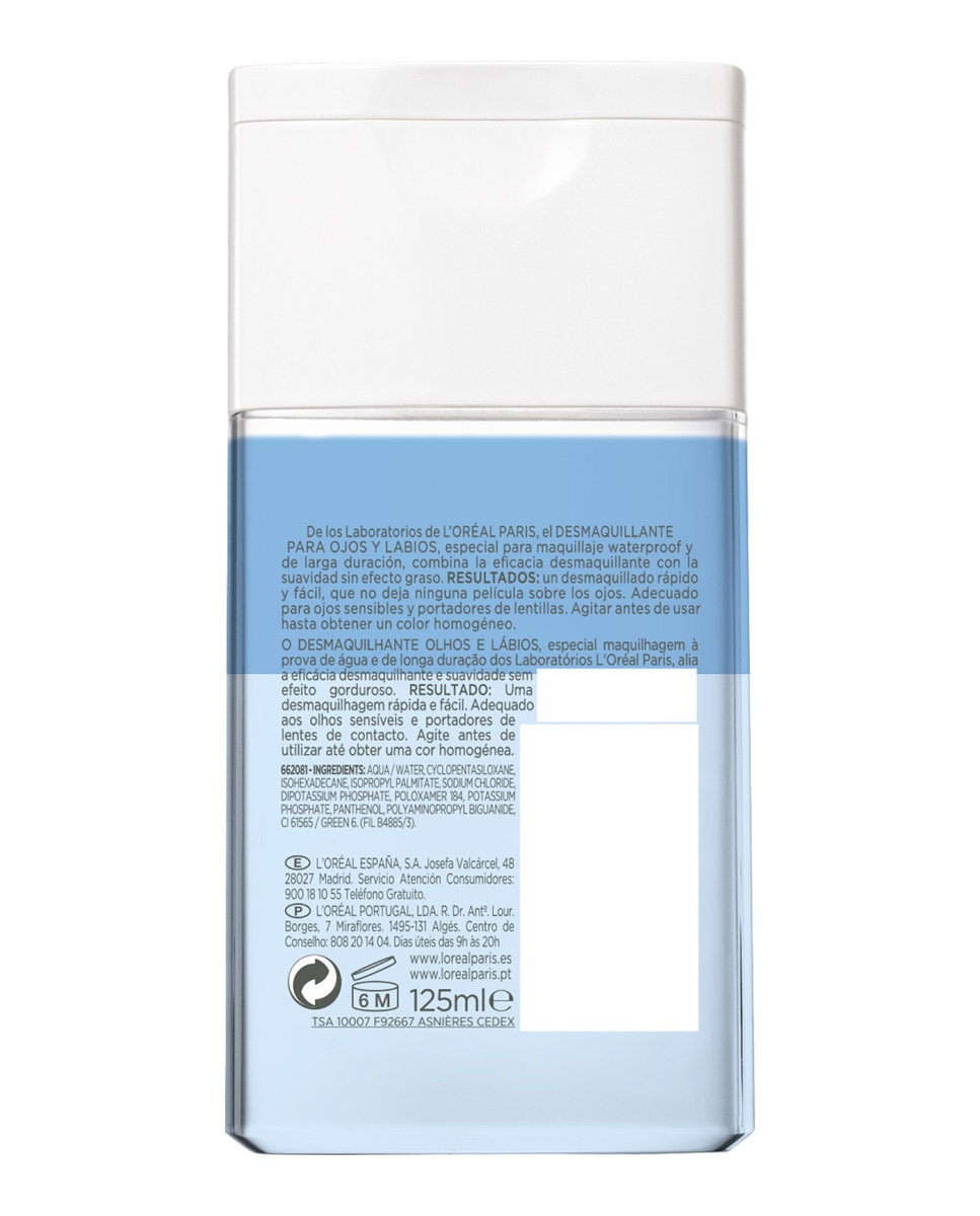 Desmaquillante ojos y labios L'Oréal Paris 2