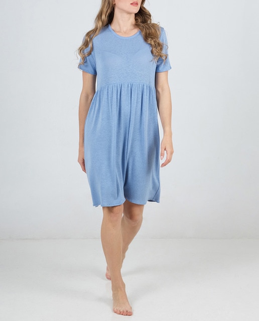 Imagen 0 de Vestido manga corta cuello redondo