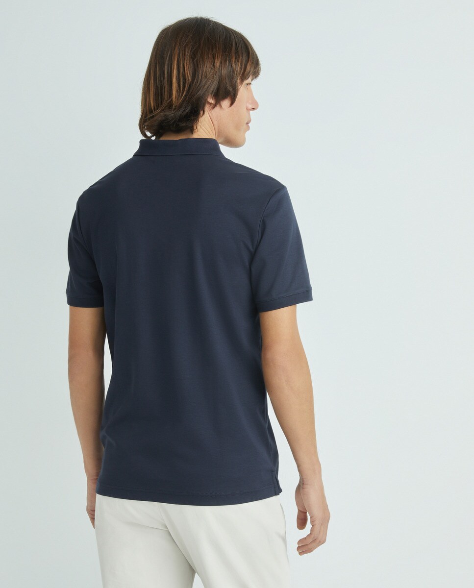 Polo slim de hombre interlock en color azul marino · Calvin Klein · El