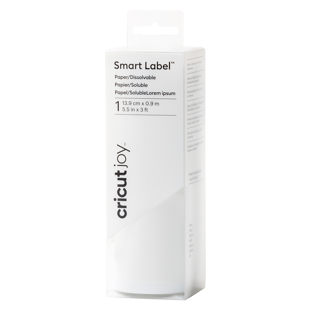 Papel soluble Cricut Joy Smart Label 5,5x36 1
