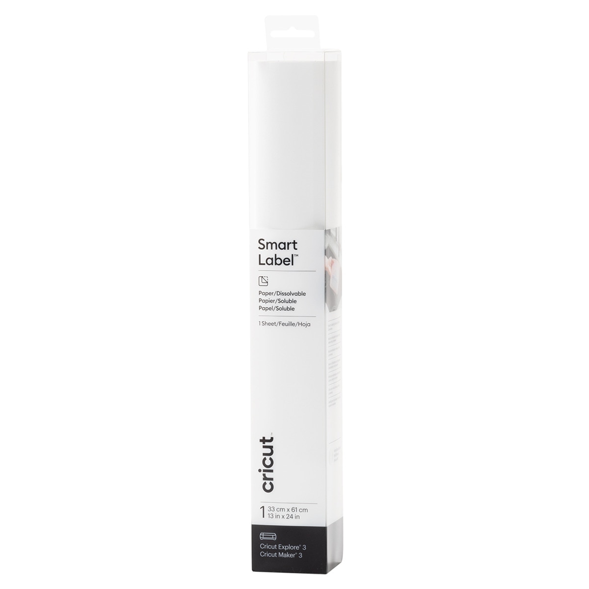 Imagen 0 de Papel soluble Cricut Joy Smart Label 13x24