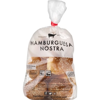 pan mini burger brioche con sésamo 8 unidades bolsa 160 g - Hamburguesa Nostra