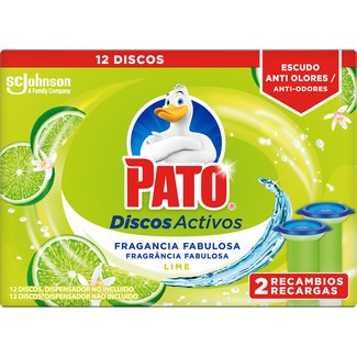 discos WC activos lima fresca recambio 2 unidades 12 discos - Pato