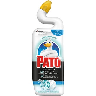 gel WC con lejía y espuma limpiadora Extra Power Marine botella 750 ml - Pato