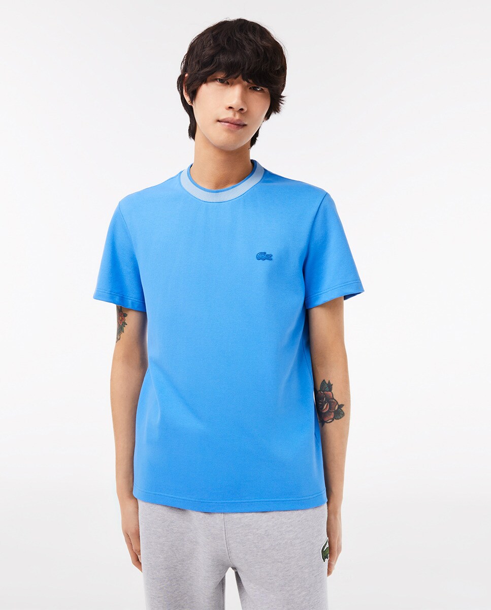 Tshirt Lacoste regular fit en piqué élastique