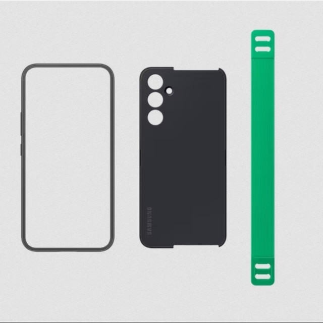 Capa com pega para Samsung Galaxy A54 - Preto Preto-4