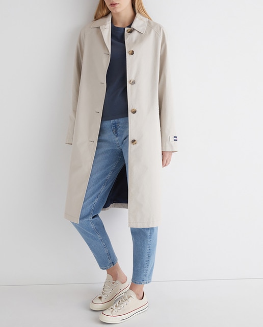 Imagen 0 de Gabardina de mujer con abotunadura largo midi