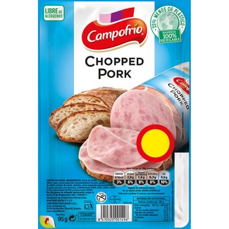 chopped pork en lonchas especial bocadillo sin gluten envase 95 g - Campofrio