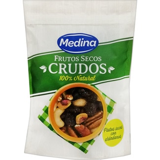 frutos secos crudos con arándanos 100% natural bolsa 100 g - Medina