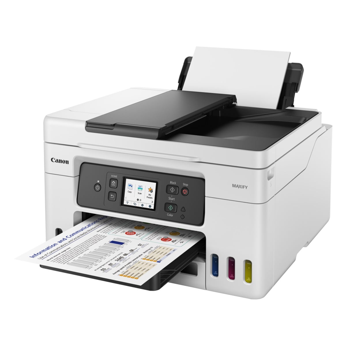 Impresora Multifunción Canon PIXMA GX4050, con ADF, Wi-Fi, Cloud Link y Ethernet Blanco-3