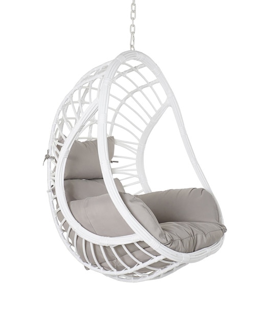 Imagen 0 de Sillón ratán sintético metal 90x70x110 colgante