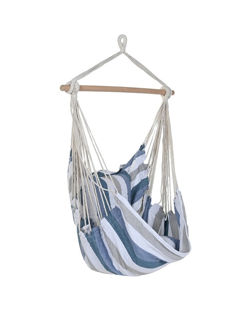 Imagen 0 de Hamaca algodón poliéster 100x60x135 100kg, rayas