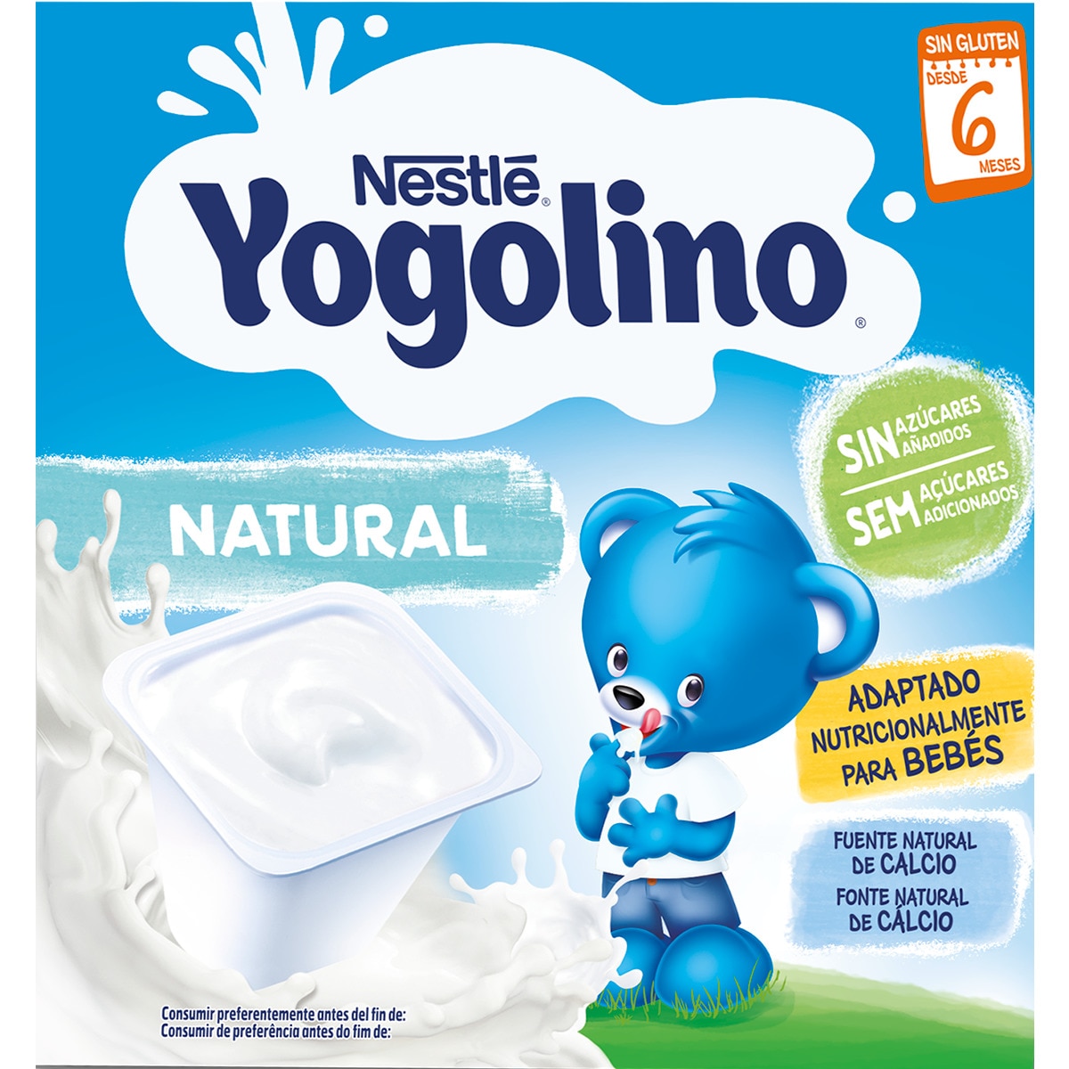 Sobremesa Láctea Natural Pack 4 unidades embalagem 400 g
