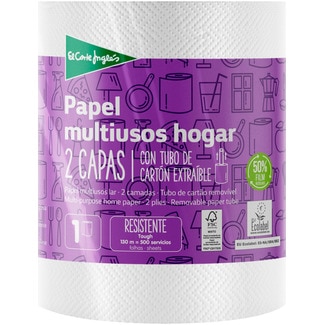 Rolo de Cozinha Multiusos 2 Camadas embalagem 1 unidade - El Corte Inglés