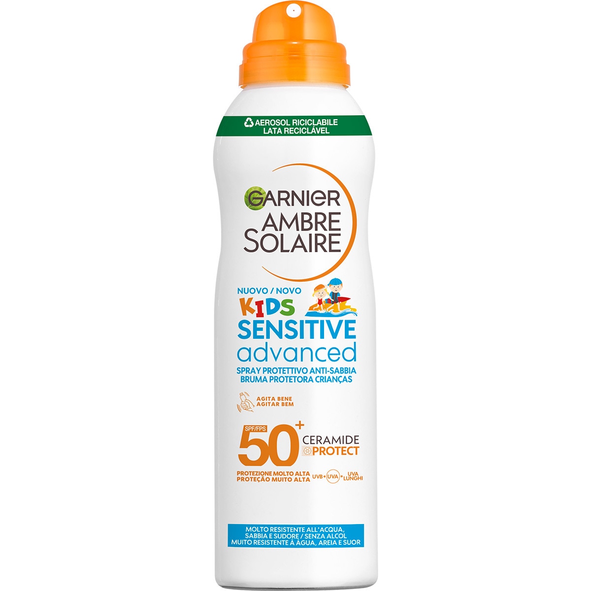 Advanced Sensitive Spray Kids FPS50+ embalagem 150 ml