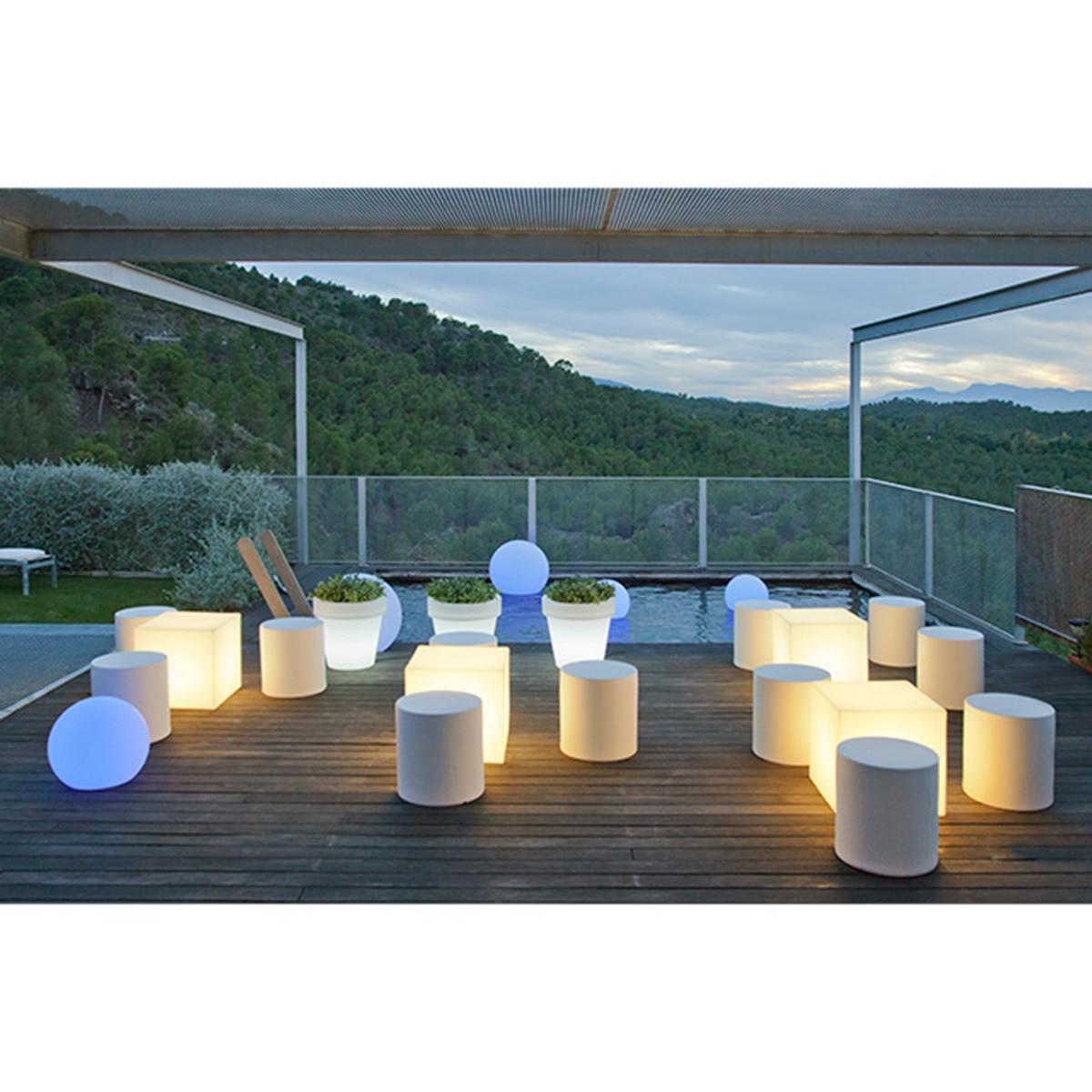 Candeeiro de exterior com carga solar 45 New Garden Branco-9