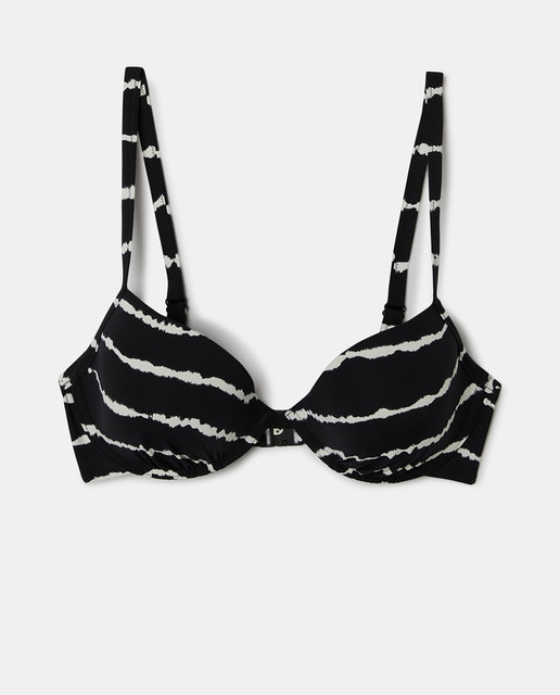 Imagen 0 de Top de bikini aro estampado Tie-dye