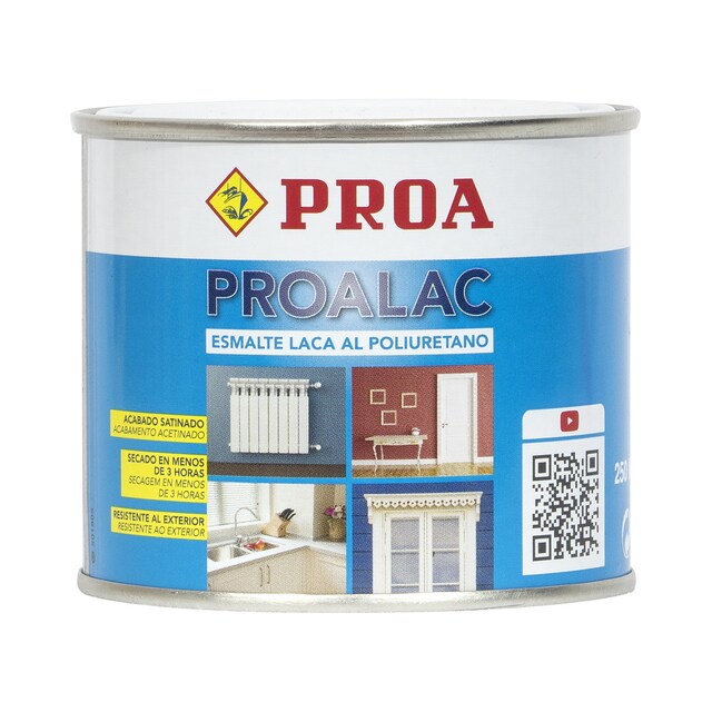 Imagen 0 de Esmalte Laca al Poliuretano Satinado Proalac 250 ml