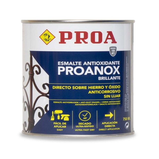 Imagen 0 de Esmalte Antioxidante Directo Proanox Satinado 250 ml