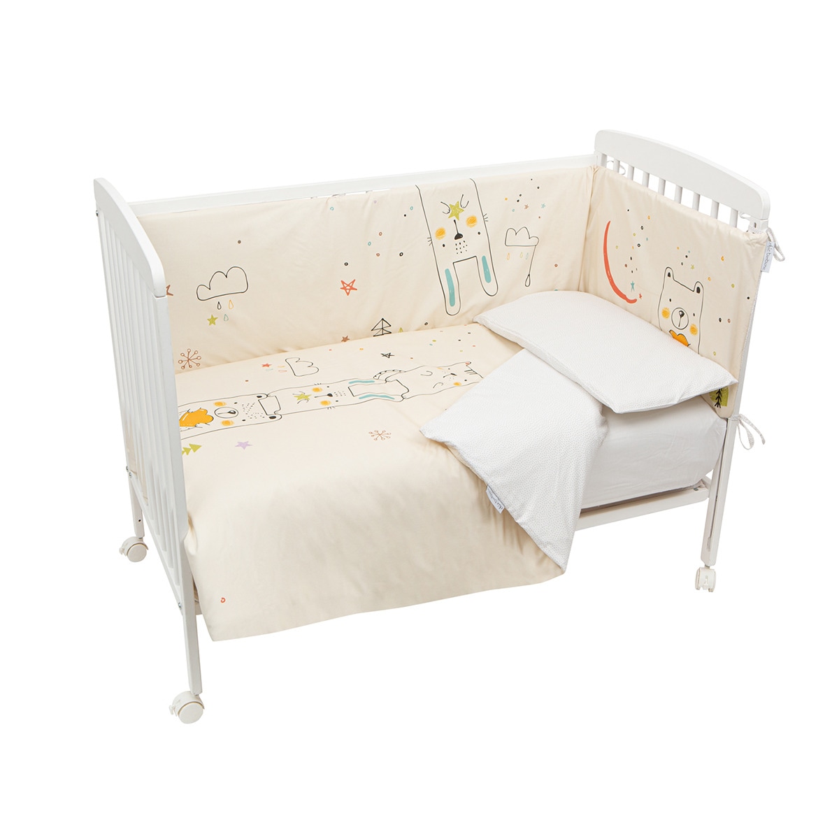 Imagen 0 de Funda nórdica prot Funda almohada 120x150 bimbichic funny int./ext.: 90% algodón 10% poliéster